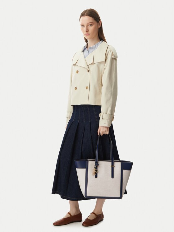 Tommy Hilfiger Geantă Th Script Tote Canvas AW0AW18829
