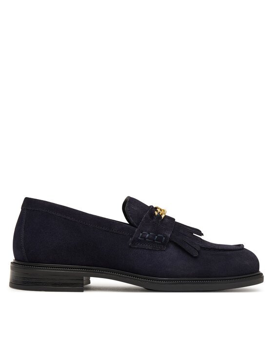 Tommy Hilfiger Loafers Th Chain Fringe Suede Loafer FW0FW09918