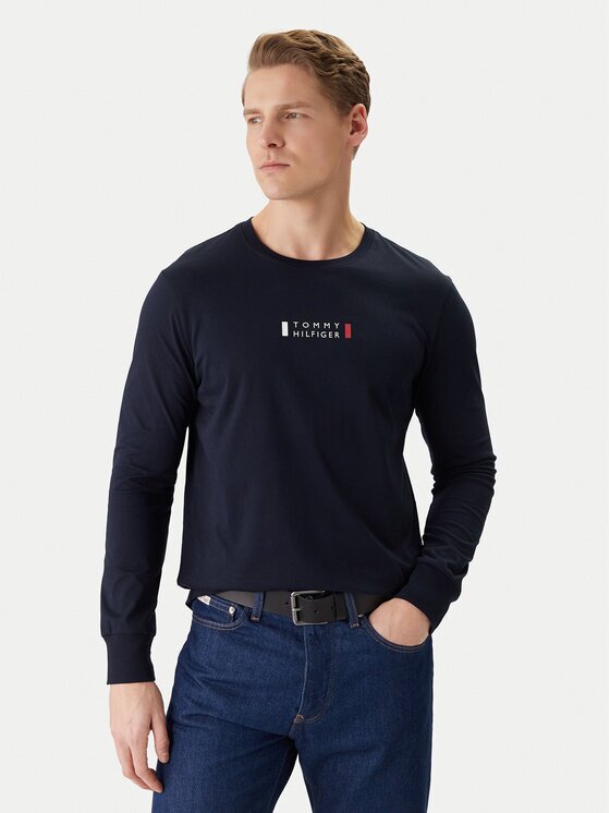 Tommy Hilfiger Longsleeve Brand Love Ls Tee MW0MW41454 Slim Fit