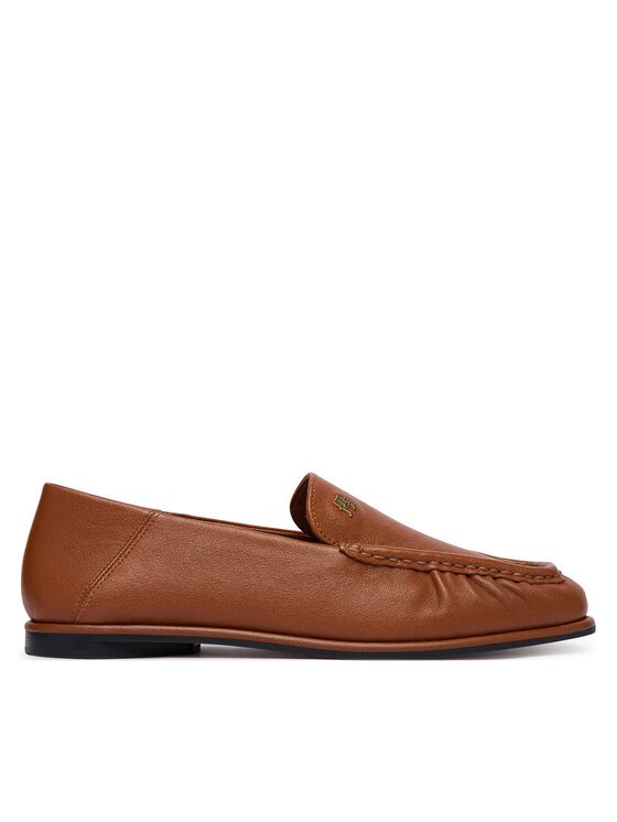 Tommy Hilfiger Lords Leather Ruched Toe Loafers FW0FW09250