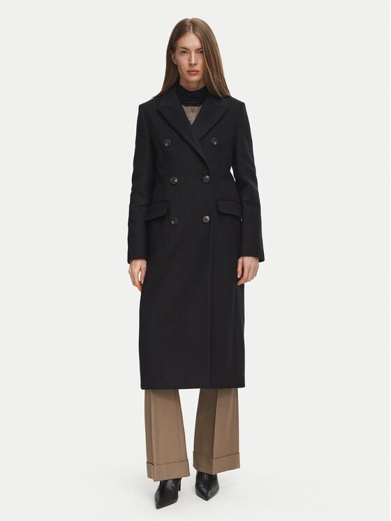 Tommy Hilfiger Palton de lână Classic WW0WW51525 Regular Fit