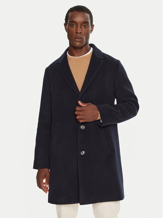 Tommy Hilfiger Palton de lână MW0MW36611 Regular Fit