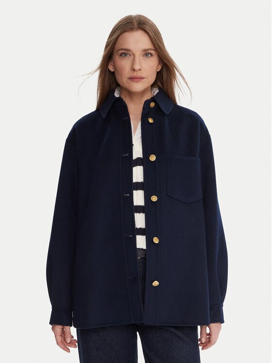 Tommy Hilfiger Palton de lână WW0WW46558 Relaxed Fit