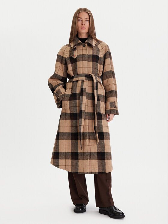 Tommy Hilfiger Palton de lână WW0WW46870 Relaxed Fit