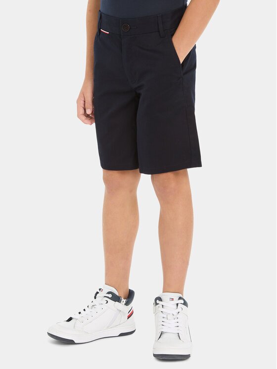 Tommy Hilfiger Pantalon scurți din material 1985 KB0KB08704 Regular Fit