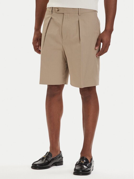 Tommy Hilfiger Pantalon scurți din material Smart Casual MW0MW42670 Relaxed Fit