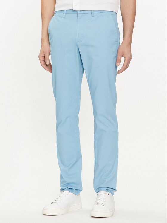 Tommy Hilfiger Pantaloni chino Bleecker MW0MW26619 Albastru celest Slim Fit