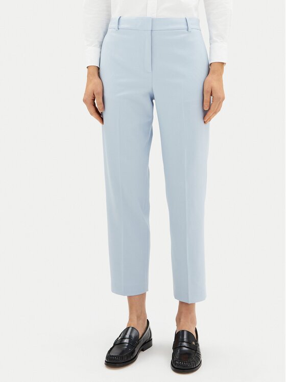 Tommy Hilfiger Pantaloni din material Core WW0WW39723 Albastru celest Straight Fit
