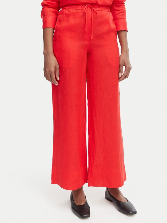 Tommy Hilfiger Pantaloni din material WW0WW48970 Wide Leg