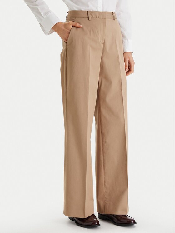 Tommy Hilfiger Pantaloni din material WW0WW49471 Wide Leg