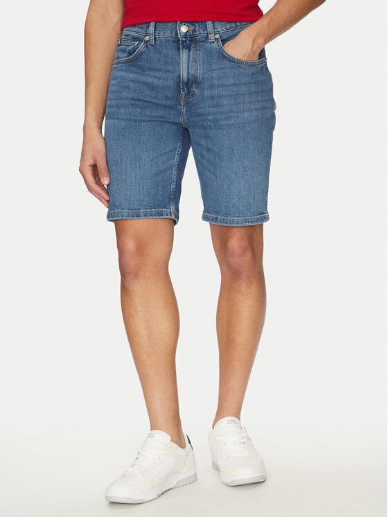 Tommy Hilfiger Pantaloni scurți de blugi Brooklyn MW0MW39194 Slim Fit