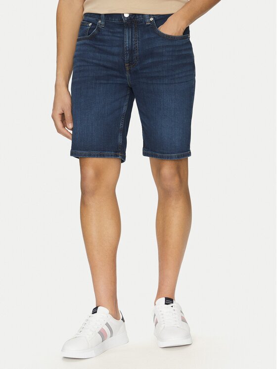 Tommy Hilfiger Pantaloni scurți de blugi Brooklyn MW0MW39196 Slim Fit