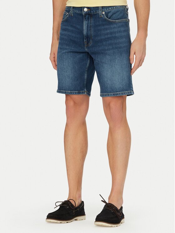 Tommy Hilfiger Pantaloni scurți de blugi Denton MW0MW42558 Straight Leg