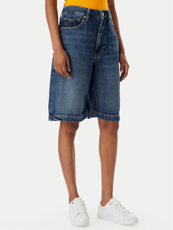 Tommy Hilfiger Pantaloni scurți de blugi WW0WW48597 Relaxed Fit