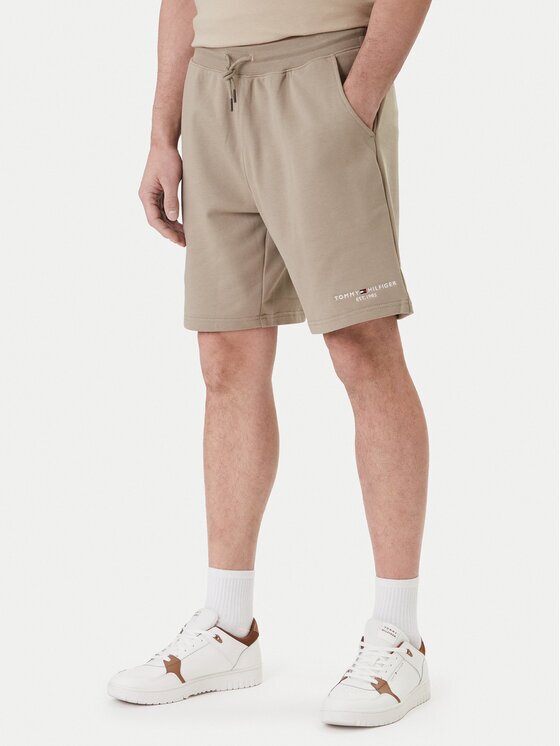 Tommy Hilfiger Pantaloni scurți sport Logo MW0MW43068 Regular Fit