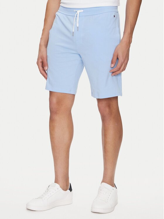 Tommy Hilfiger Pantaloni scurți sport UM0UM03364 Albastru celest Regular Fit