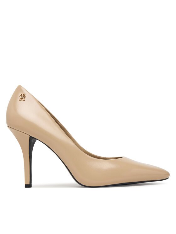 Tommy Hilfiger Pantofi cu toc subțire High Heel Court Leather Shoe FW0FW09527