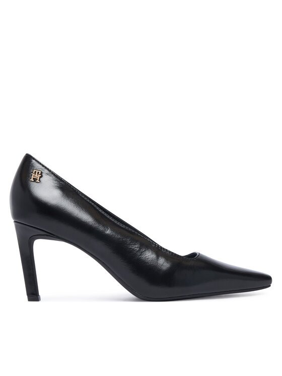 Tommy Hilfiger Pantofi cu toc subțire Squared Toe High Heel Lth Pump FW0FW09510