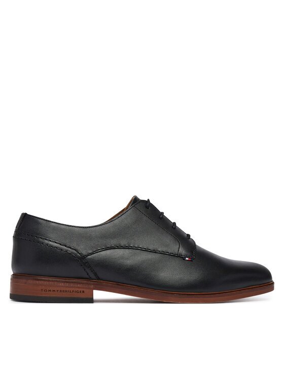 Tommy Hilfiger Pantofi Hilfiger Leather Dress Shoe FM0FM05777
