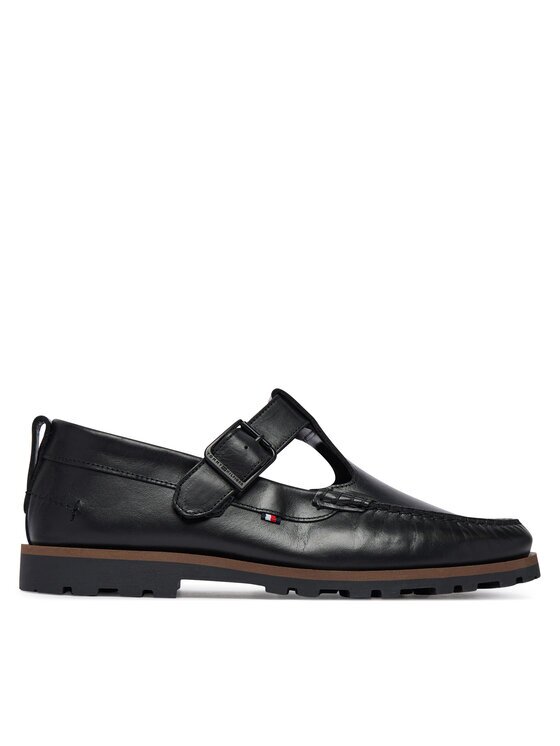Tommy Hilfiger Pantofi Hilfiger Light Lth Buckle Loafer FM0FM05846