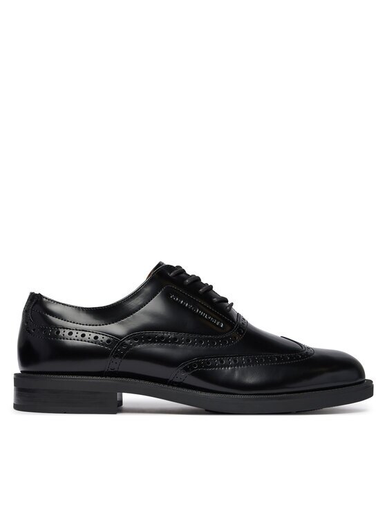Tommy Hilfiger Pantofi Lth Abrasivato Brogue Shoe FM0FM06078