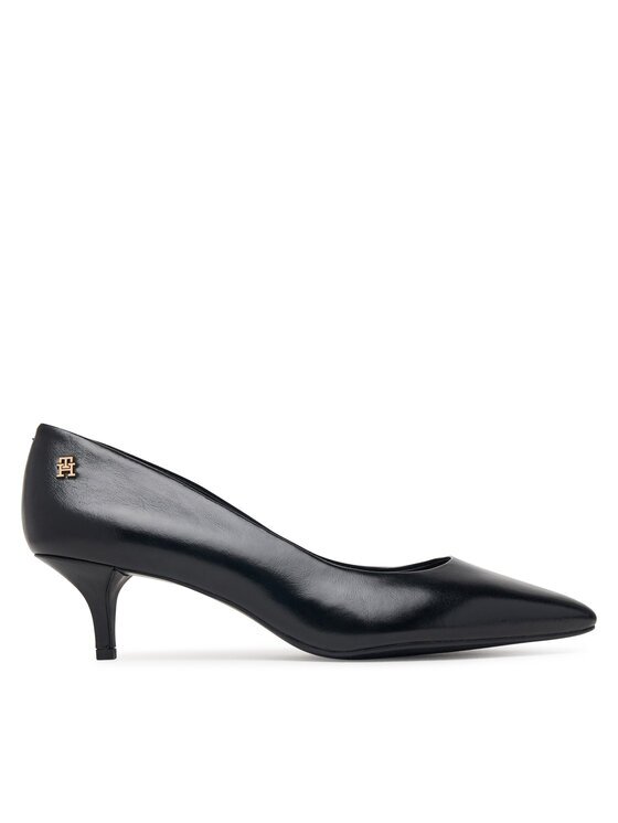 Tommy Hilfiger Pantofi pumps Kitten Heel Court Leather Shoe FW0FW09526