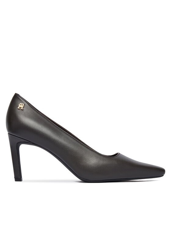 Tommy Hilfiger Pantofi pumps Th Logo Lth Pump Slanted Hl FW0FW09008