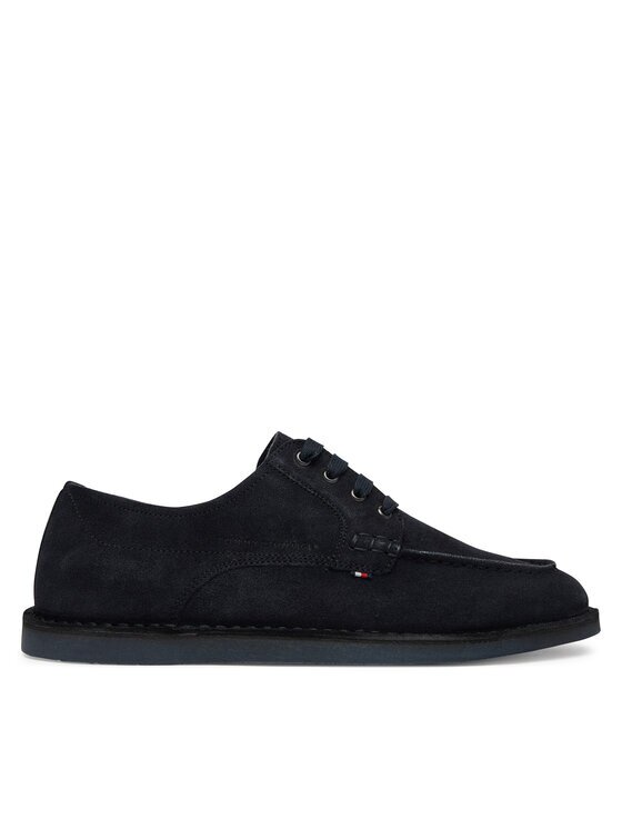 Tommy Hilfiger Pantofi Stitchdown Suede Derby FM0FM05841