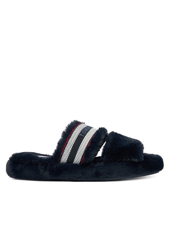 Tommy Hilfiger Papuci de casă Hilfiger Fur Slipper FW0FW08854