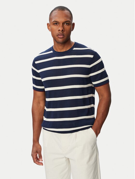 Tommy Hilfiger Pulover Breton MW0MW43942 Regular Fit