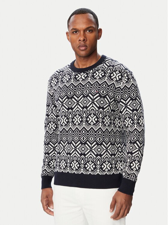Tommy Hilfiger Pulover Fairisle MW0MW44815 Regular Fit