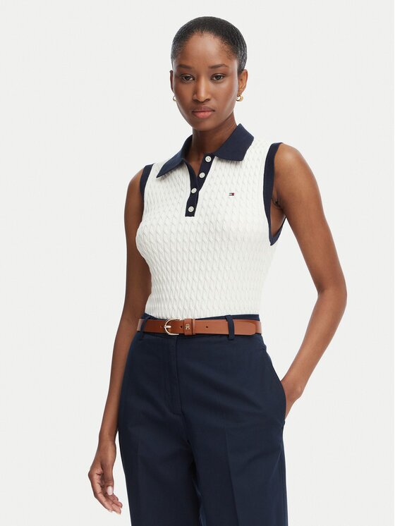 Tommy Hilfiger Pulover Fine Gg Cable WW0WW50102 Regular Fit