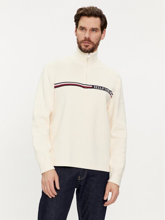 Tommy Hilfiger Pulover Global Stripe MW0MW33508 Regular Fit