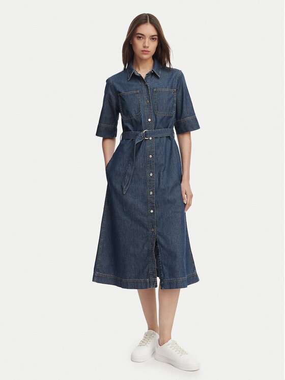 Tommy Hilfiger Rochie de blugi WW0WW50622 Regular Fit