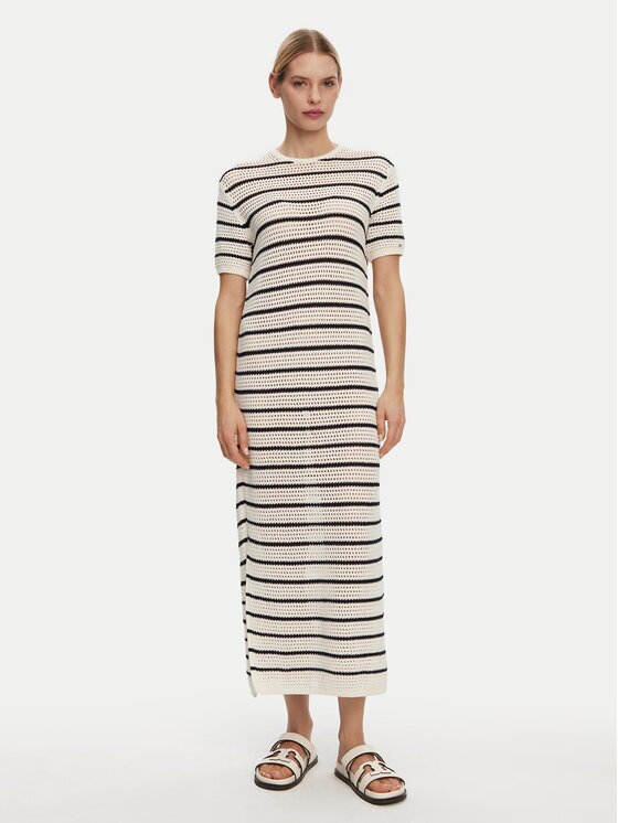 Tommy Hilfiger Rochie de vară Pointelle WW0WW44489 Slim Fit