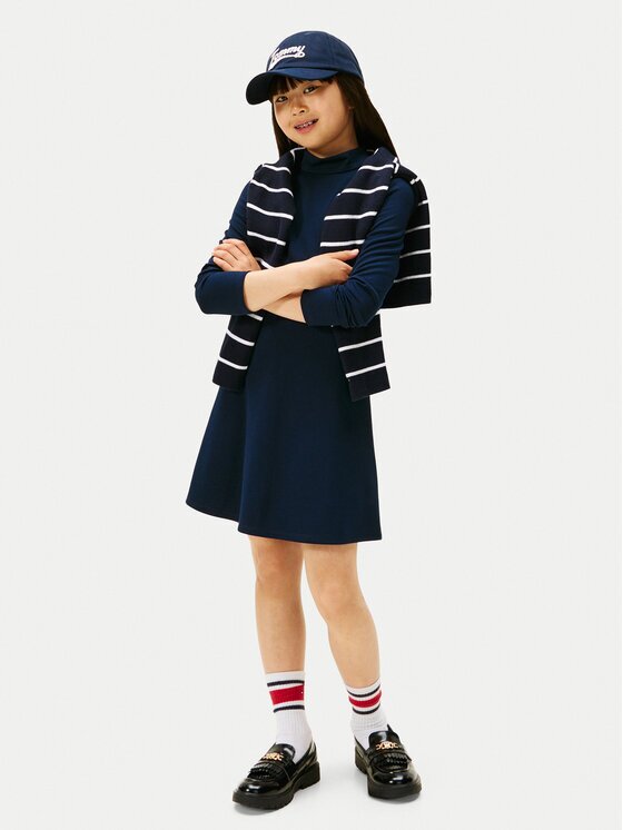 Tommy Hilfiger Rochie de zi Essential Skater KG0KG08790 D Regular Fit