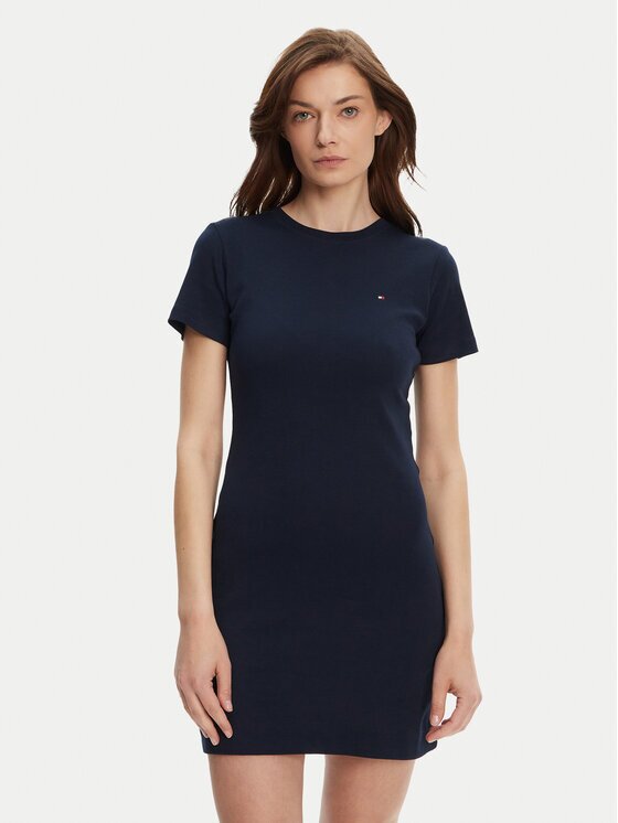 Tommy Hilfiger Rochie de zi New Cody WW0WW42721 Slim Fit