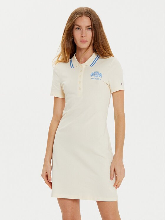 Tommy Hilfiger Rochie de zi Varsity WW0WW43841 Slim Fit