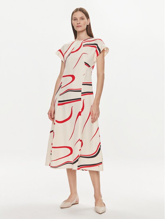 Tommy Hilfiger Rochie de zi WW0WW42031 Relaxed Fit