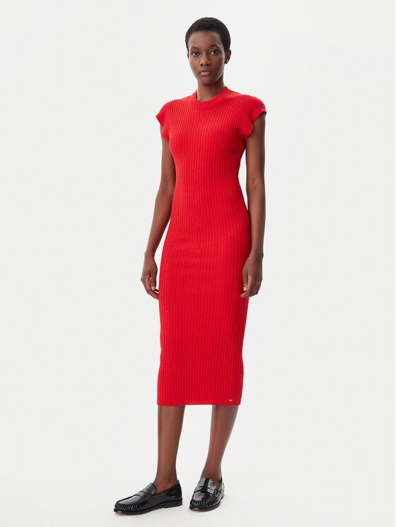 Tommy Hilfiger Rochie de zi WW0WW44493 Slim Fit