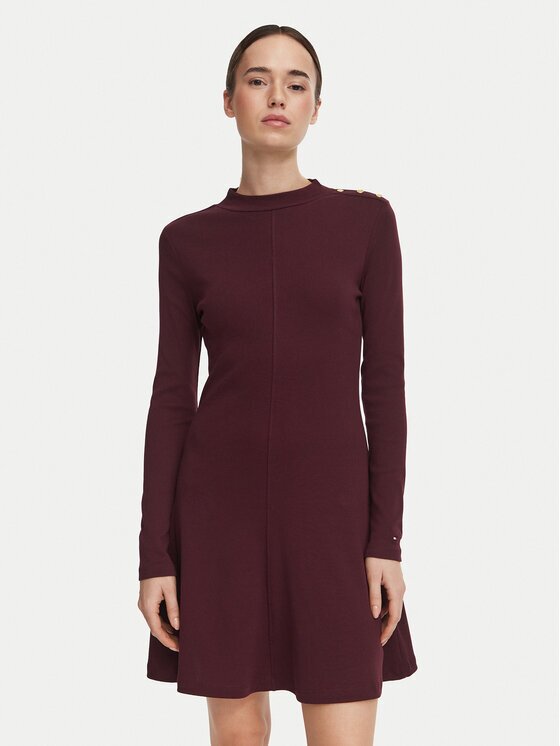 Tommy Hilfiger Rochie de zi WW0WW51726 Slim Fit