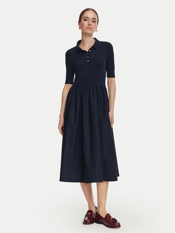 Tommy Hilfiger Rochie de zi WW0WW52227 Regular Fit