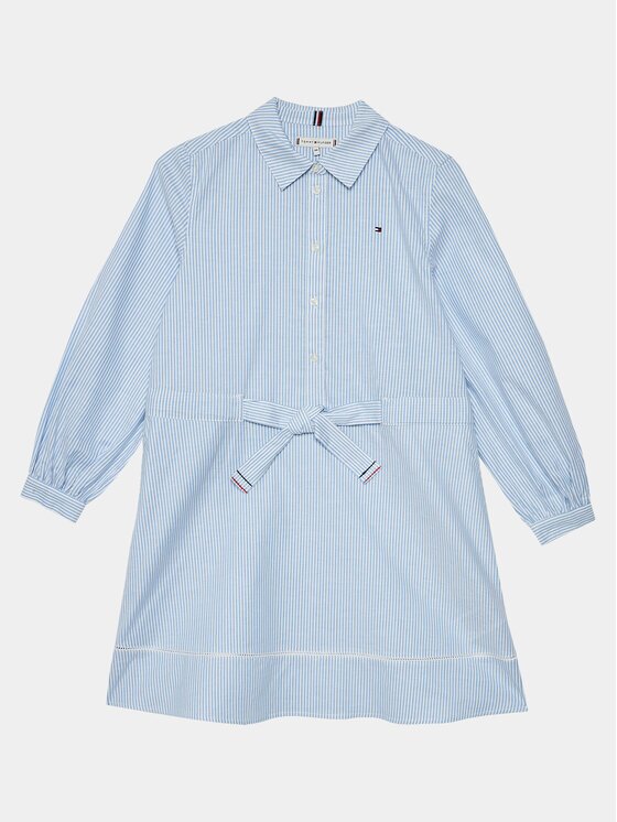 Tommy Hilfiger Rochie tip cămașă Ithaca Stripe Shirt Dress KG0KG07699 Regular Fit
