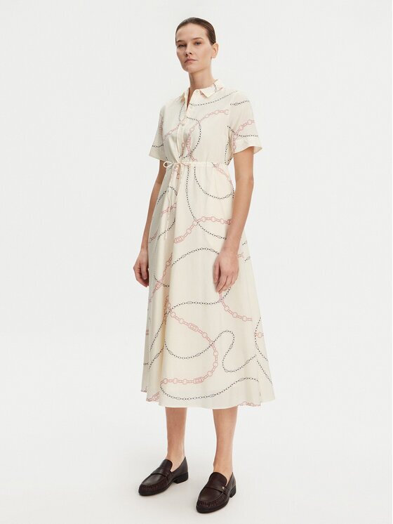 Tommy Hilfiger Rochie tip cămașă Voile WW0WW46009 Regular Fit
