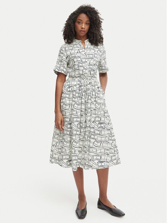 Tommy Hilfiger Rochie tip cămașă WW0WW49633 Regular Fit