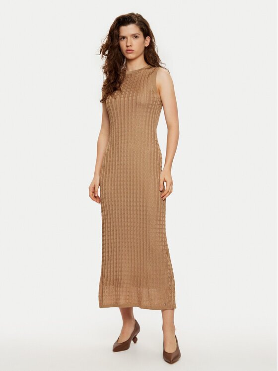 Tommy Hilfiger Rochie tricotată WW0WW43999 Slim Fit