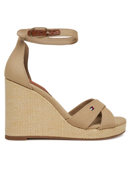 Tommy Hilfiger Sandale Flag High Wedge Espad Crisscross FW0FW08661