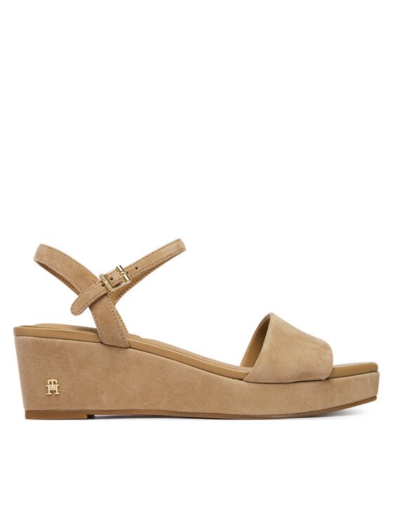 Tommy Hilfiger Sandale Suede Wrapped Mid Wedge FW0FW09235