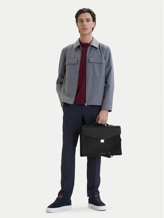 Tommy Hilfiger Servietă Th Business Leather Computer Bag AM0AM14163