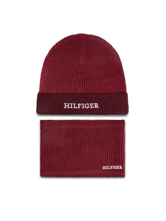 Tommy Hilfiger Set căciulă și fular tip guler AU0AU01938